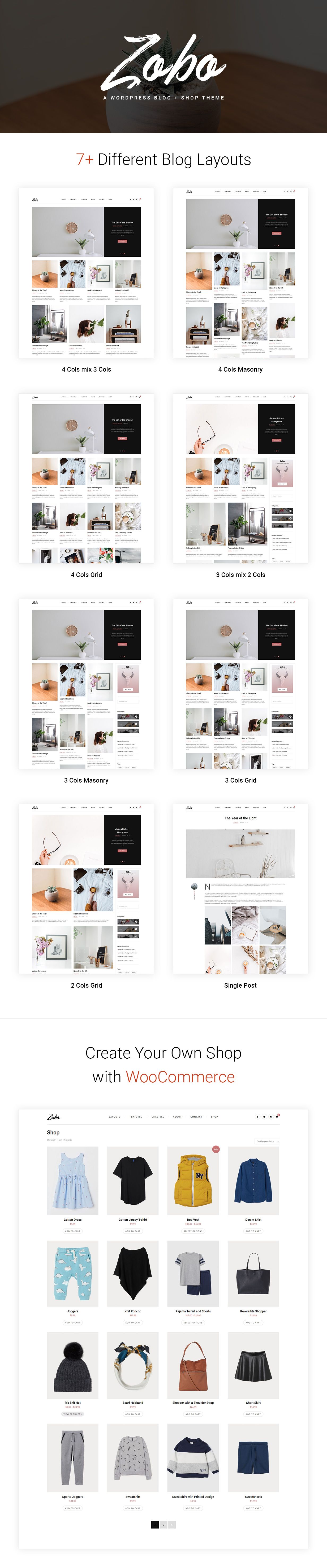 Zobo - A WordPress Blog and Shop Theme - 1