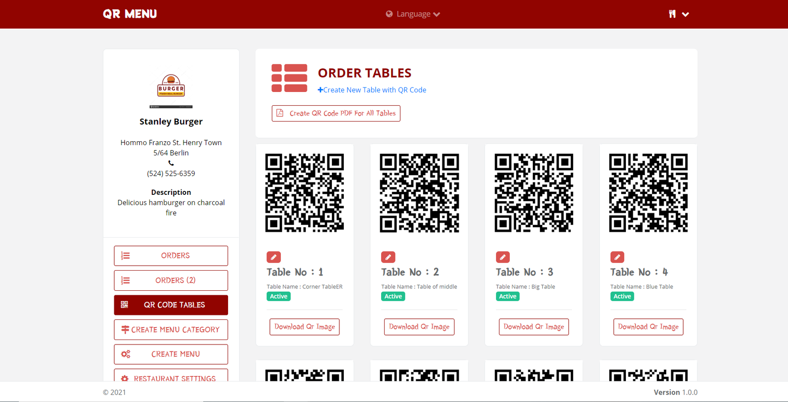 QR Menu - QR Menu Maker for Multi/Single Restaurant & Contactless ordering & For Mobile and Web - 4