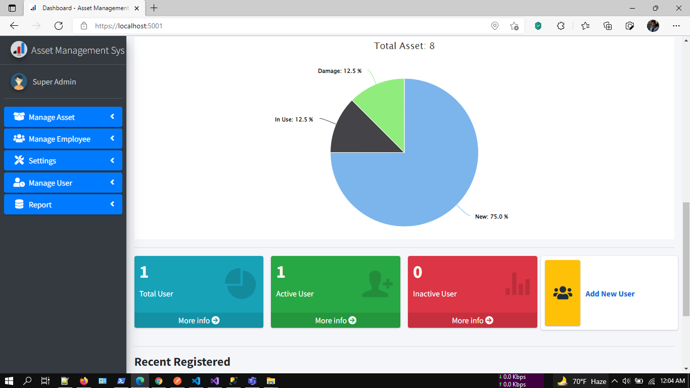 Asset Management System with Barcode | ASP.NET Core | EF Core | .NET Core 6.0 - 1