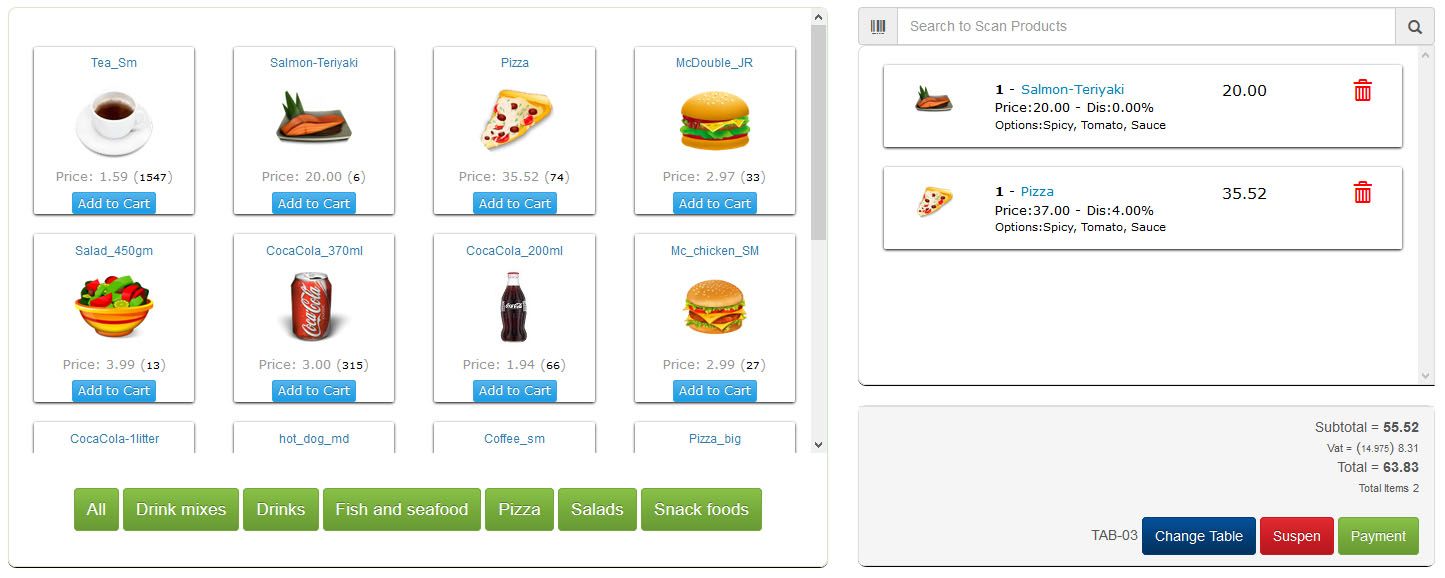 Restaurant Point of Sale - Rest POS WEB - 1