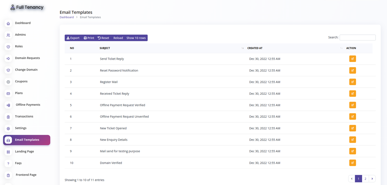 Full Tenancy - Domains, Database, Users, Role, Permissions & Settings - 11