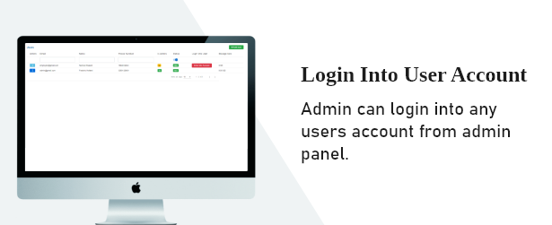 Login into User's Account