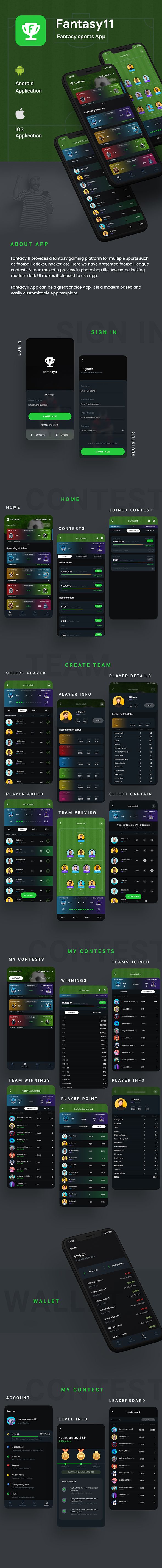 2AppTemplate| Fantasy Sports Contest Fantasy Cricket Fantasy Football Fantasy Basketball| Fantasy 11 - 3