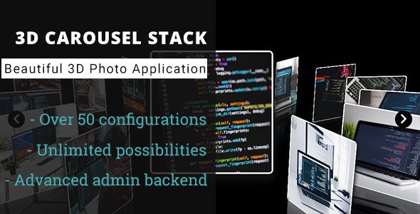 3D Carousel Stack Gallery - Advanced Media Gallery  Images And Media  