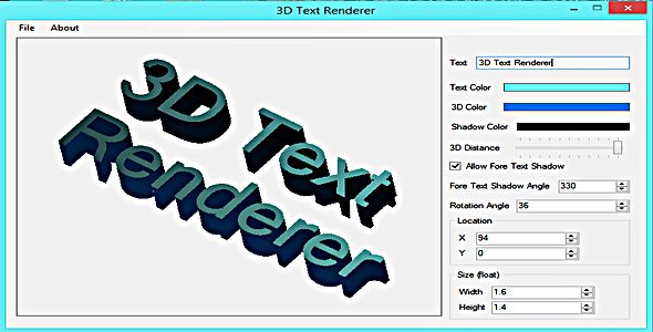 3D Text Renderer    