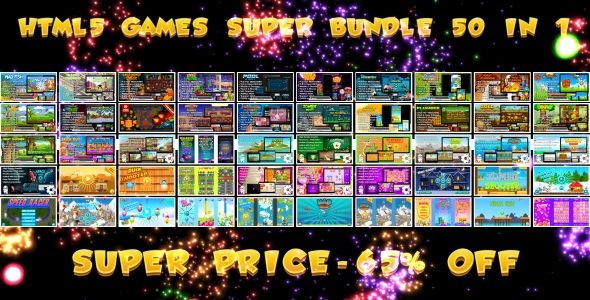 50 HTML5 GAMES!!! BEST BUNDLE №1 (Construct 3 | Construct 2 | Capx)    