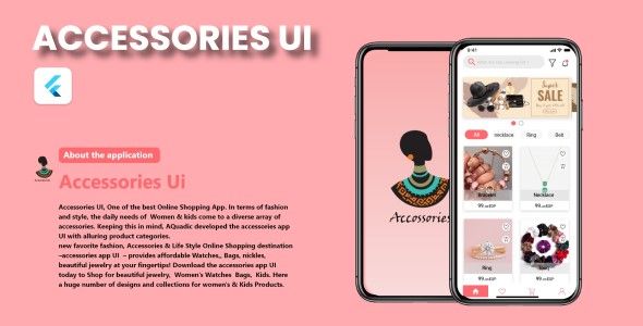 Accessories E-Commerce App - Flutter UI Kit - Android & iOS    