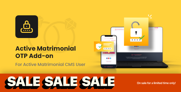Active Matrimonial OTP add-on image