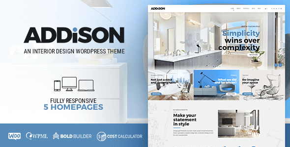 Addison - Architecture & Interior Design WordPress Creative, Portfolio