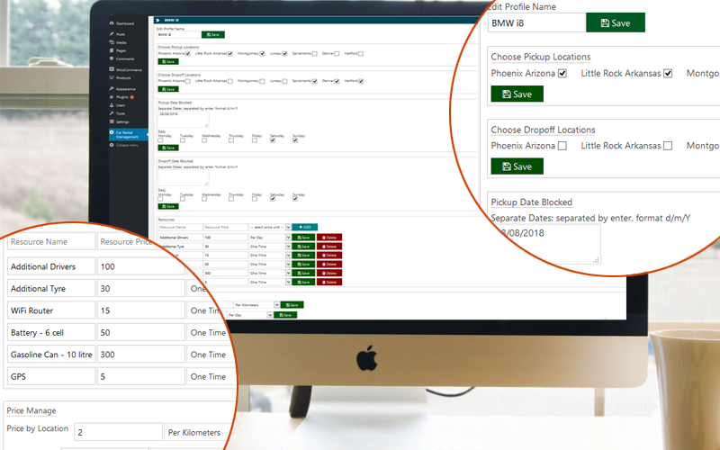 Advance Car Rental Booking Management for WooCommerce - 1