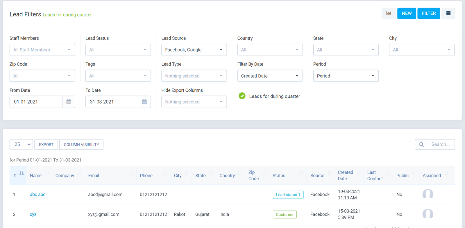Advanced Lead Filters Module for Perfex CRM - 2