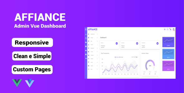 Affiance - Admin Vue Dashboard Template image