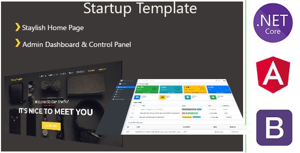 AgencyST - Angular 10 / .Net Core / Startup Template - Admin Panel & Stylish Home Page    