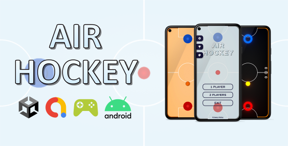 Air Hockey Game (Unity + Admob + Leaderboard)    