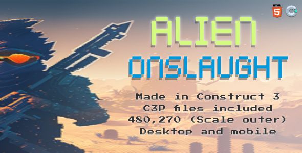 Alien Onslaught - HTML5 Action Game    Games