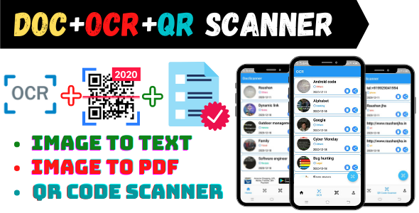 All in One Scanner App is OCR+QR+Image to PDF Scanner.    