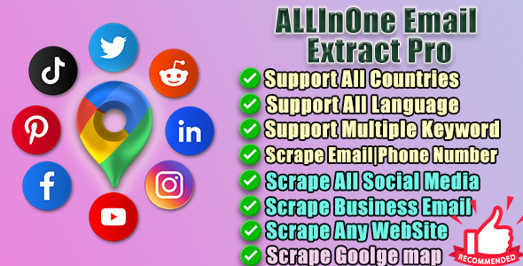 AllInOne Email Extract&Scraper Pro    