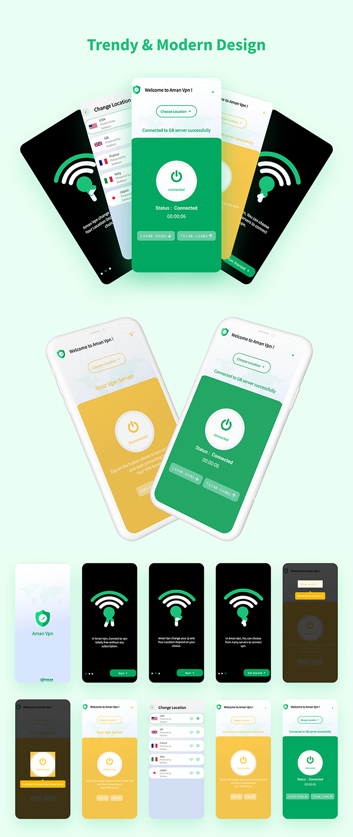 Aman - VPN Flutter Full App Android Version - 4