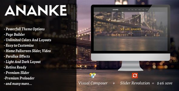 Ananke - One Page Parallax WordPress Theme    