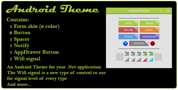 Android Theme and control for .Net    