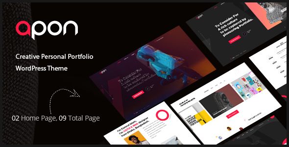 Apon - Creative Portfolio WordPress Theme    