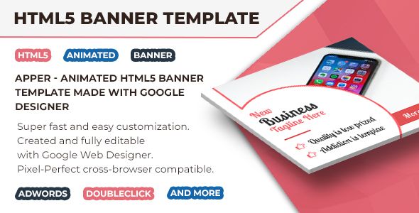 Apper - HTML5 Animated Banner Ads Template    