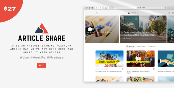 ArticleShare is an Article Sharing Platform    