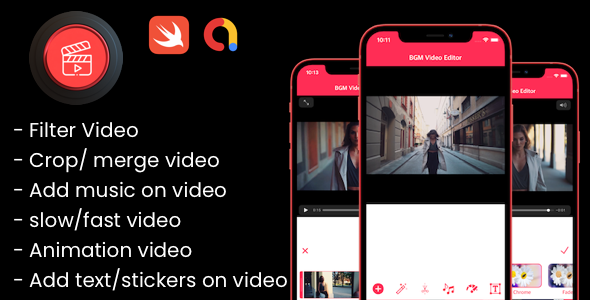 BGM Video Editor iOS  Mobile Audio Video