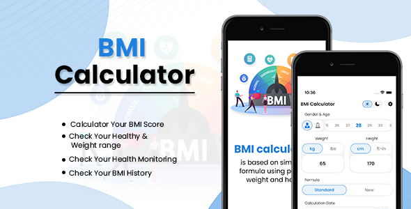 BMI Calculator || iOS Swift | XCode | AdMob iOS  Mobile 