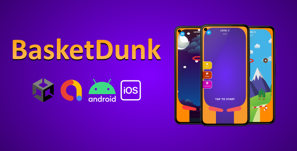 Basket Dunk (Unity + Admob) Unity  Mobile Games
