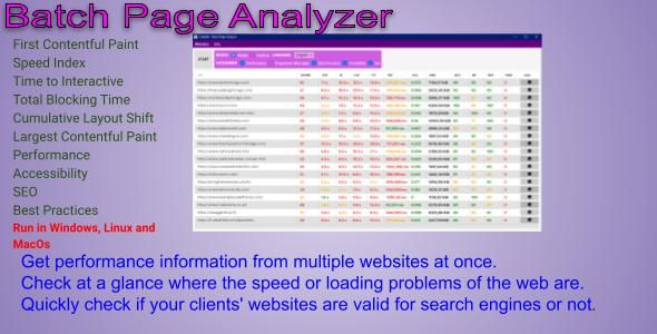 Batch Page Analyzer