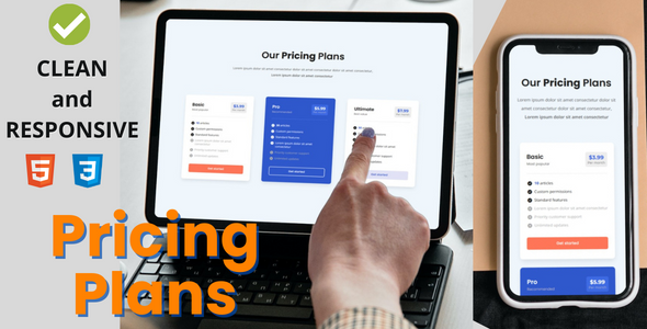 Beautiful Modern and Responsive Pricing Plans HTML CSS Template  Css  Pricing Tables