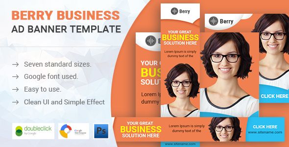 Berry | Business HTML 5 Animated Google Banner    Ad Templates