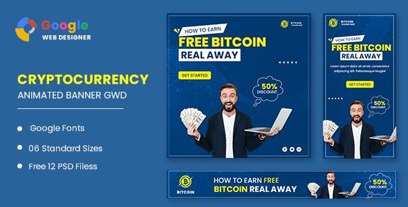 Bitcoin Banner Animated Banner Google Web Designer    