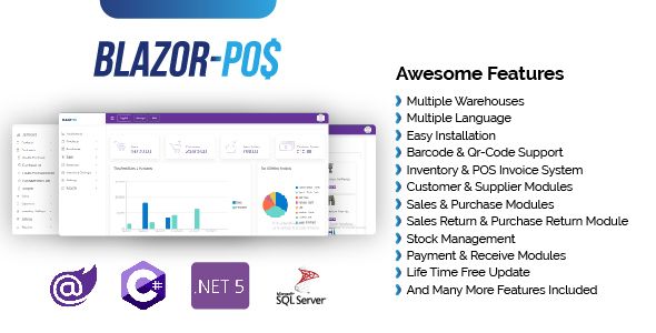 Blazor Pos - Advance Inventory and Sales Management System Net   
