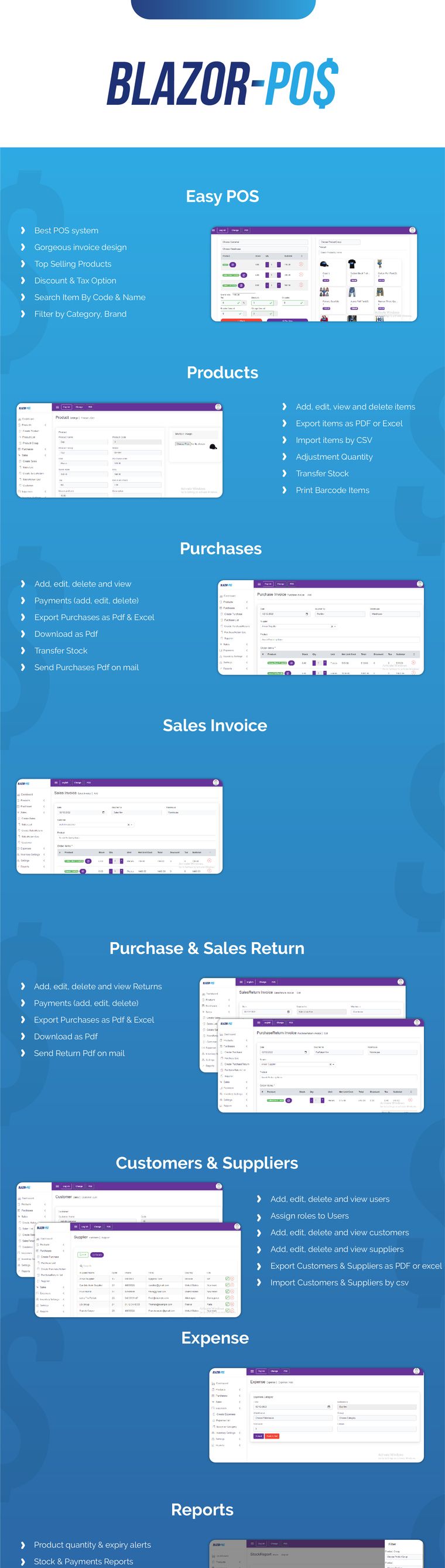 Blazor Pos - Advance Inventory and Sales Management System - 1