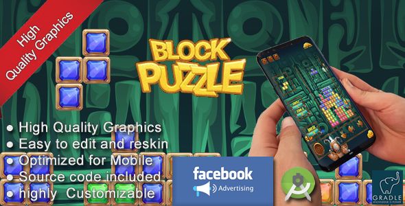 Block Puzzle V2 (Facebook Ads + Android Studio) Android  Mobile Games