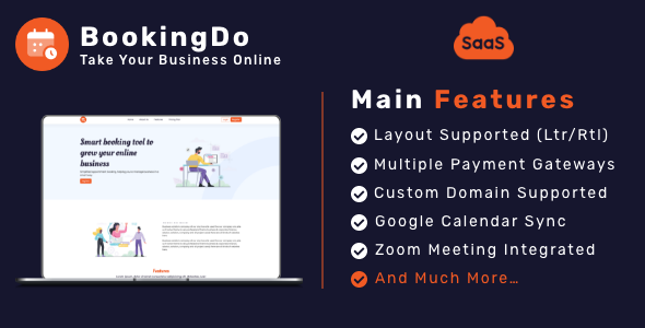 BookingDo SaaS - Multi Business Appointment, Service Booking SaaS    