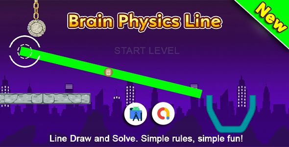Brain Physics Line Unity Games + Ready For Publish + Top Puzzle Games Android  Mobile Games