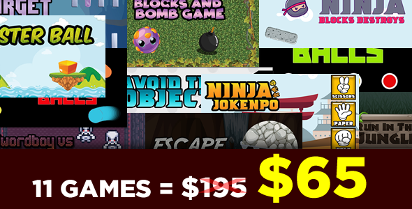 Bundle 11 Games - HTML5 Games "Construct 3" Android  Mobile Games