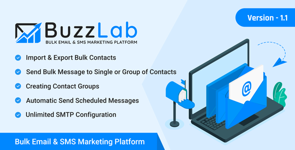 BuzzLab - Bulk Email And SMS Marketing Platform image
