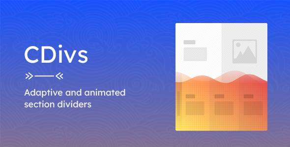 CDivs – Adaptive and Animated Canvas Section Dividers    