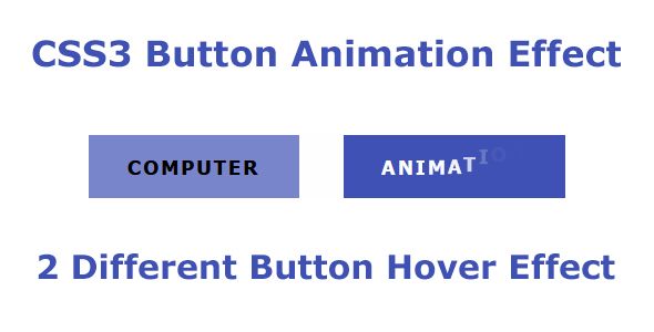 CSS3 Button Animation Effect    