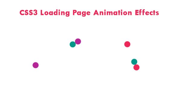 CSS3 Loading Page Animation Effects - code.market