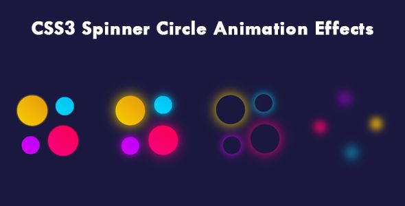 CSS3 Spinner Circle Animation Effects    