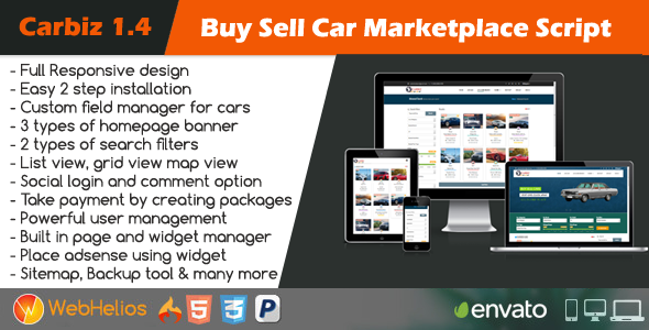 Carbiz - Buy Sell Car Marketplace Script - code.market
