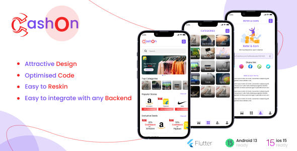 Cashback Application Flutter template    