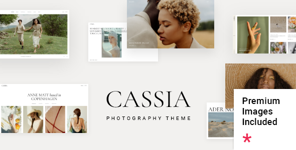 Cassia - Photography Portfolio Theme WordPress Creative Web Photo Gallery