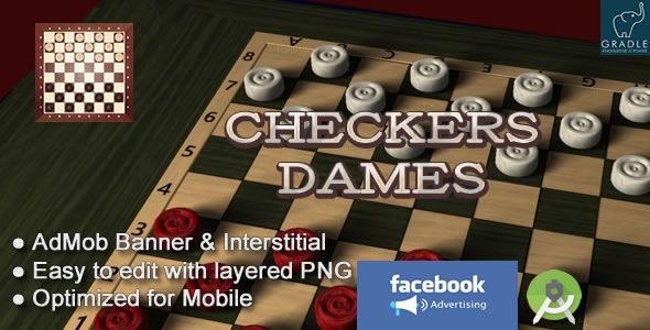 Checkers - Dames V2 (Facebook Ads + Android Studio)    