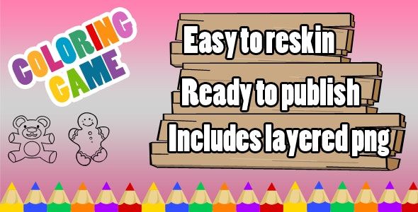 Coloring Game Template - CodeCanyon Item for Sale